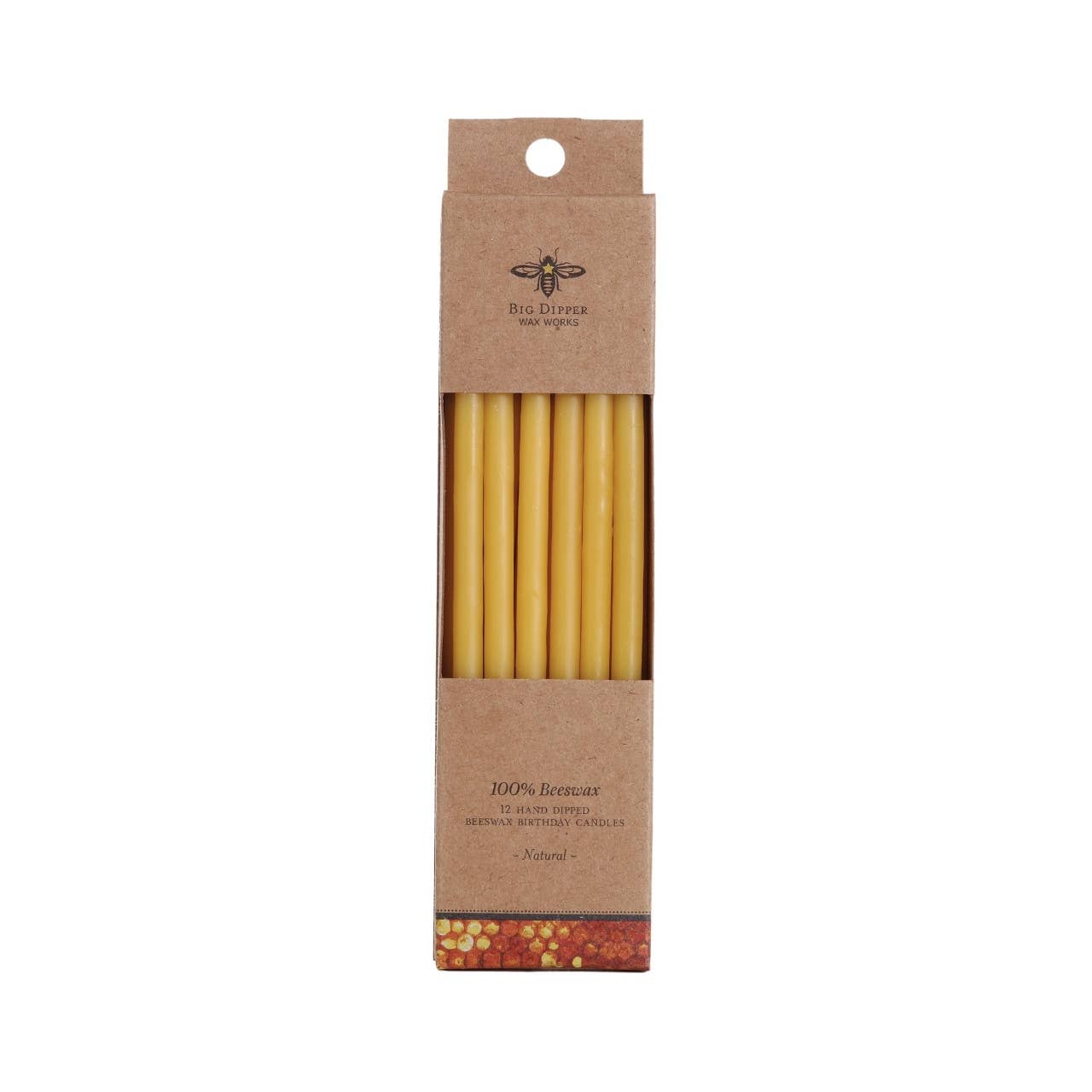 Beeswax Tall Birthday Candles