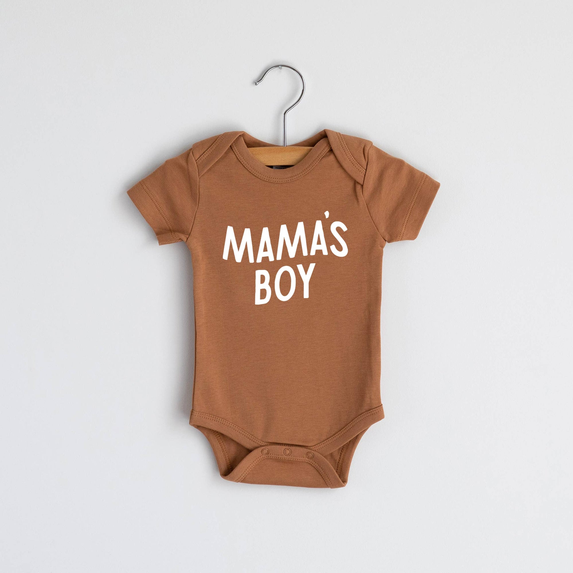 Gladfolk Organic Mama's Boy Modern Baby Bodysuit