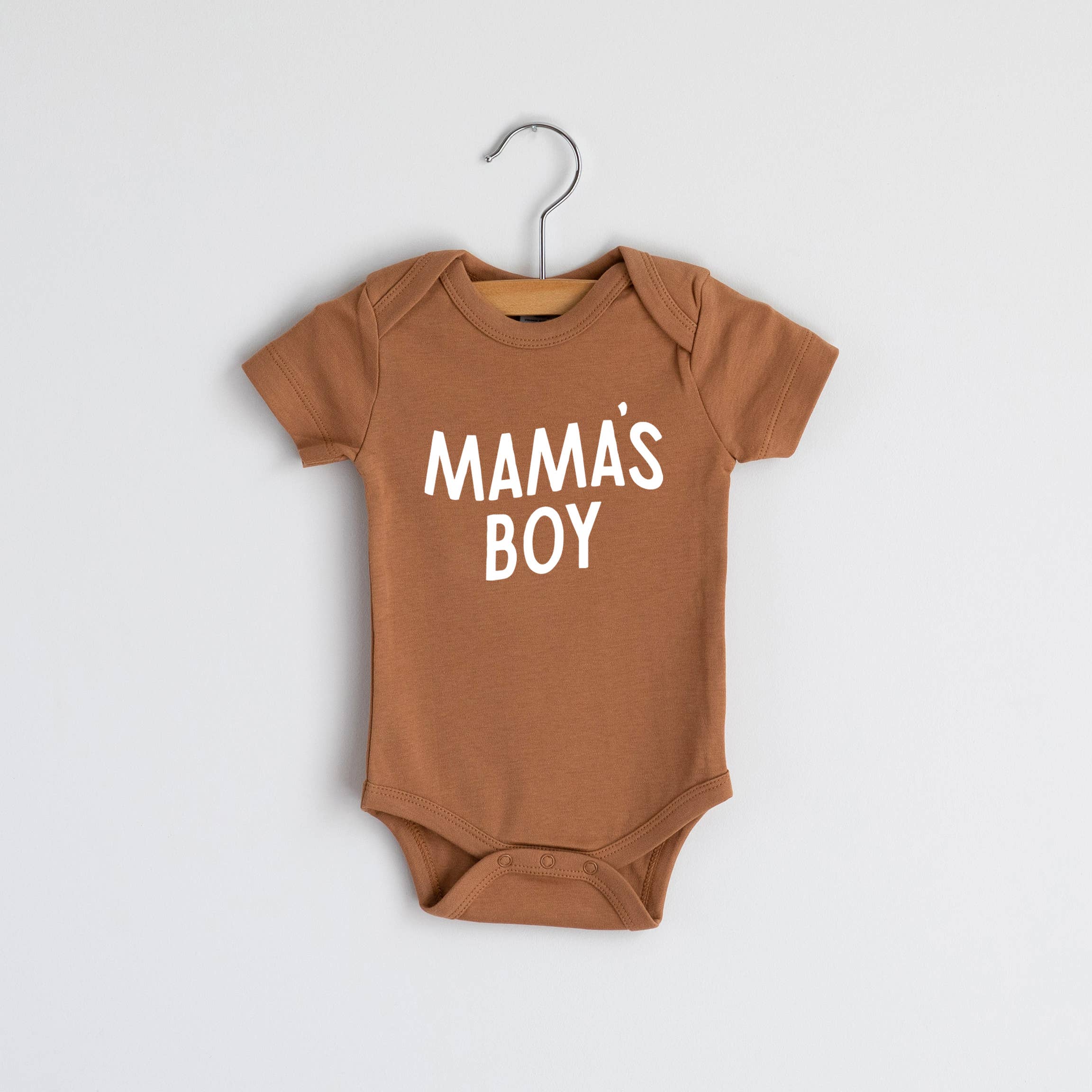 Gladfolk Organic Mama's Boy Modern Baby Bodysuit