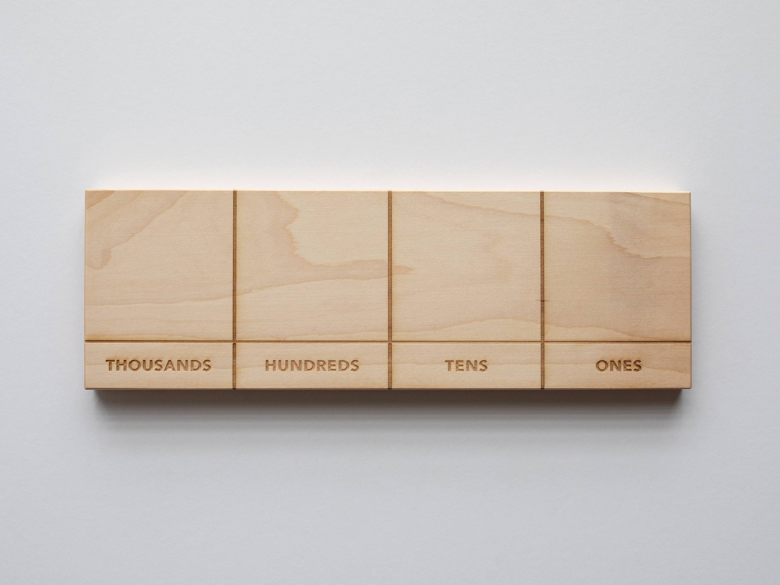 Gladfolk Wooden Place Value Board • Math Material with Number Set