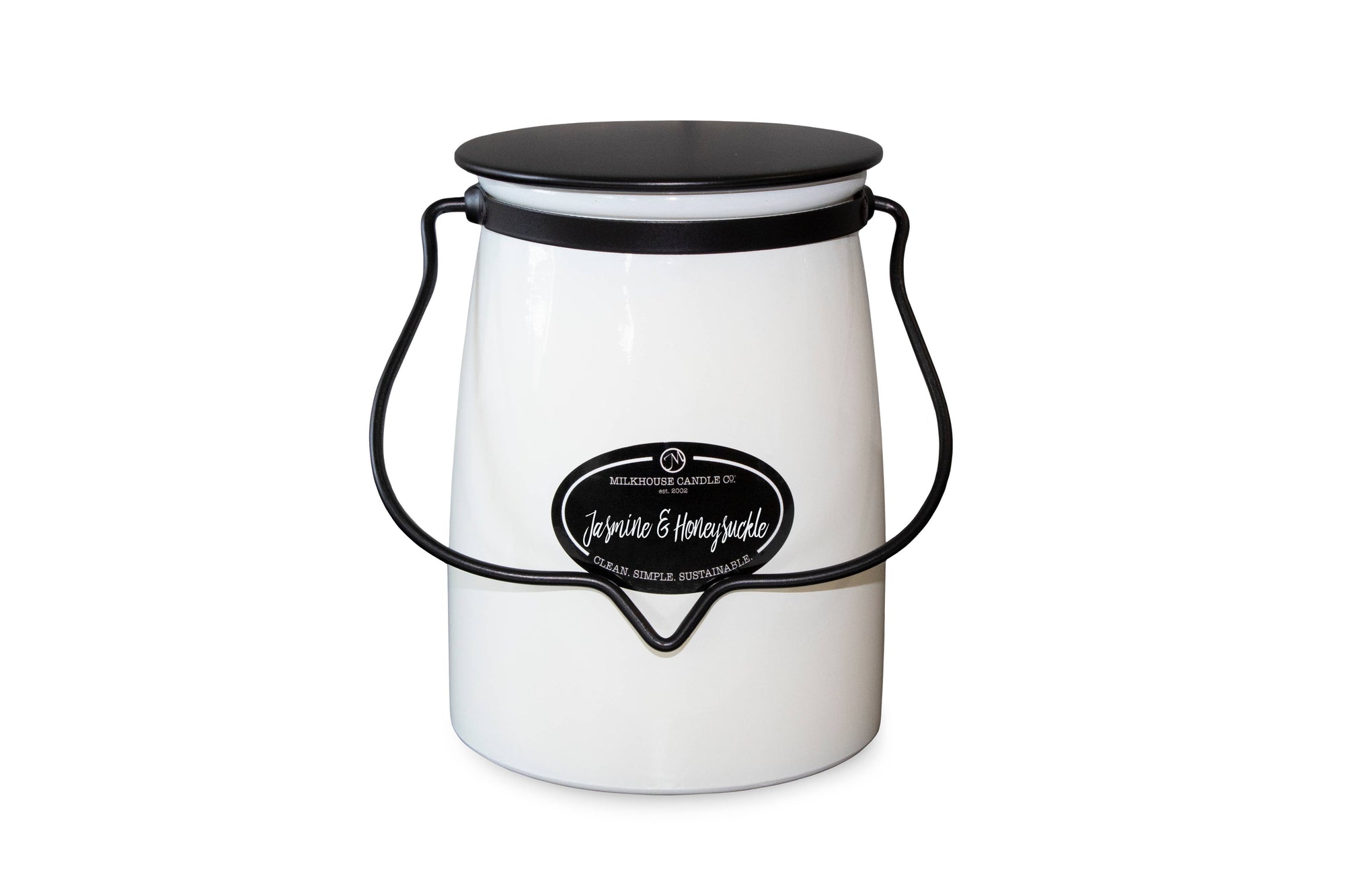 22 oz Butter Jar Candle: Jasmine & Honeysuckle