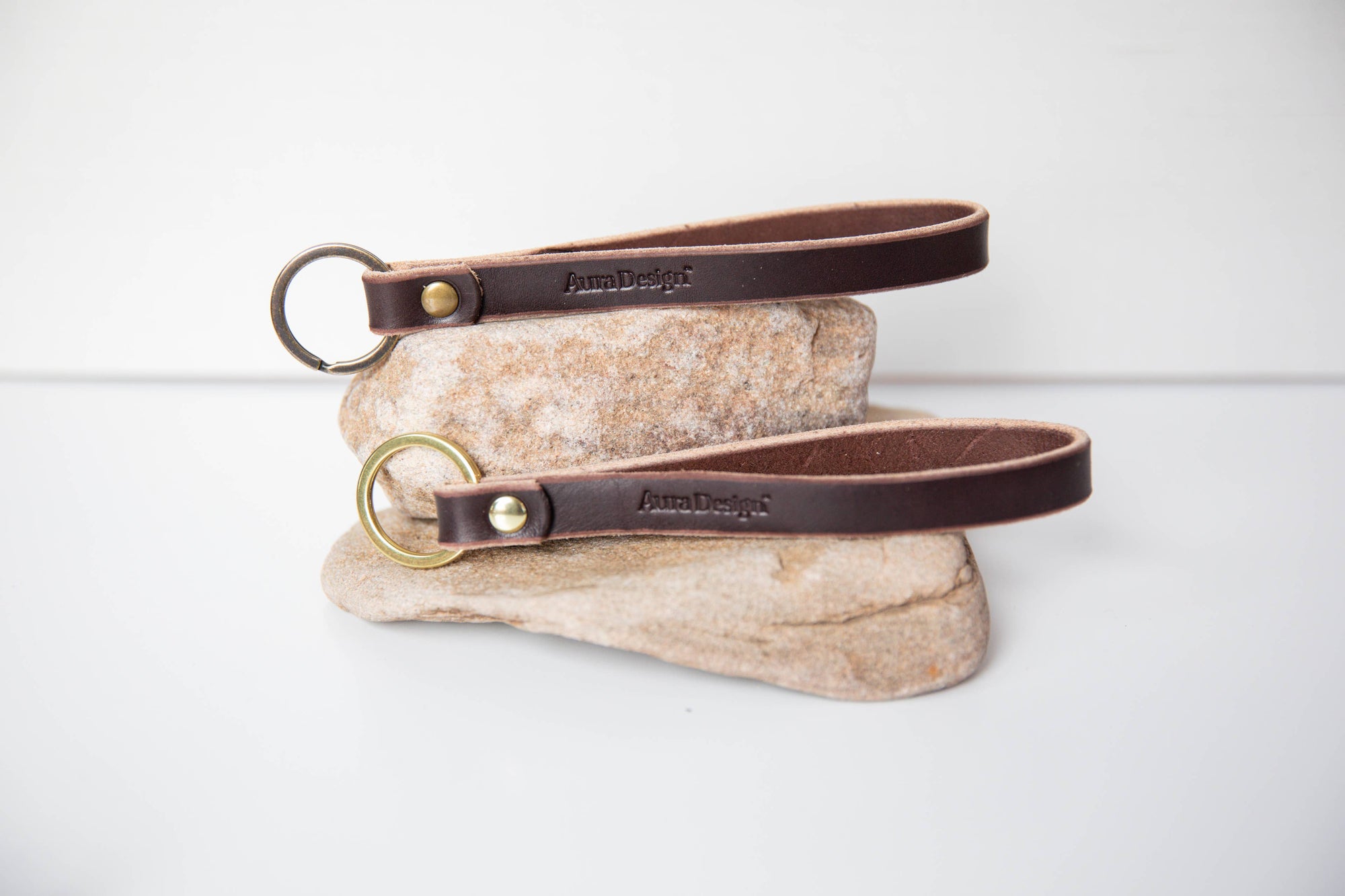 Leather Wristlet Keychain