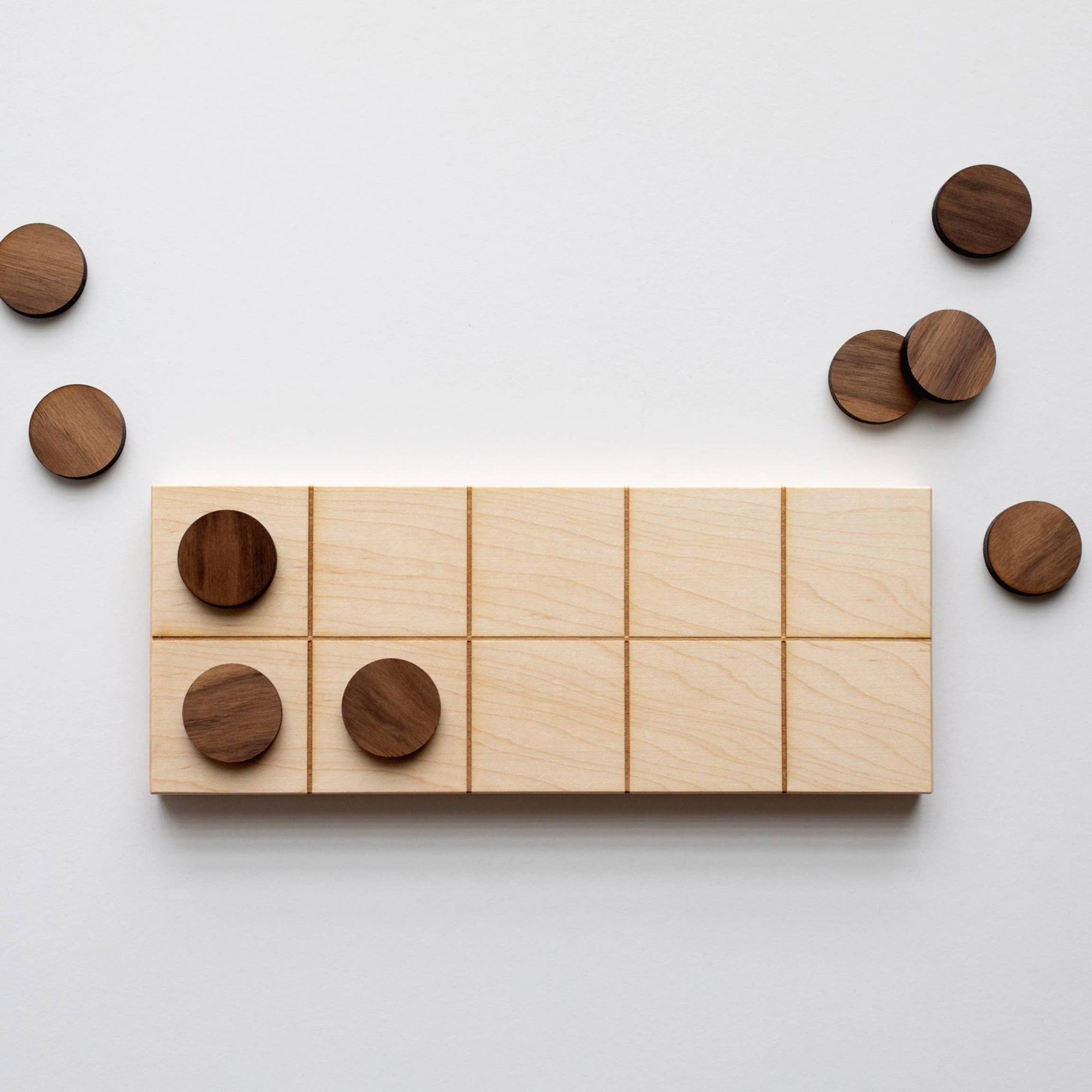 Gladfolk Wooden Ten Frame & Counting Pieces • Modern Wood Math Board