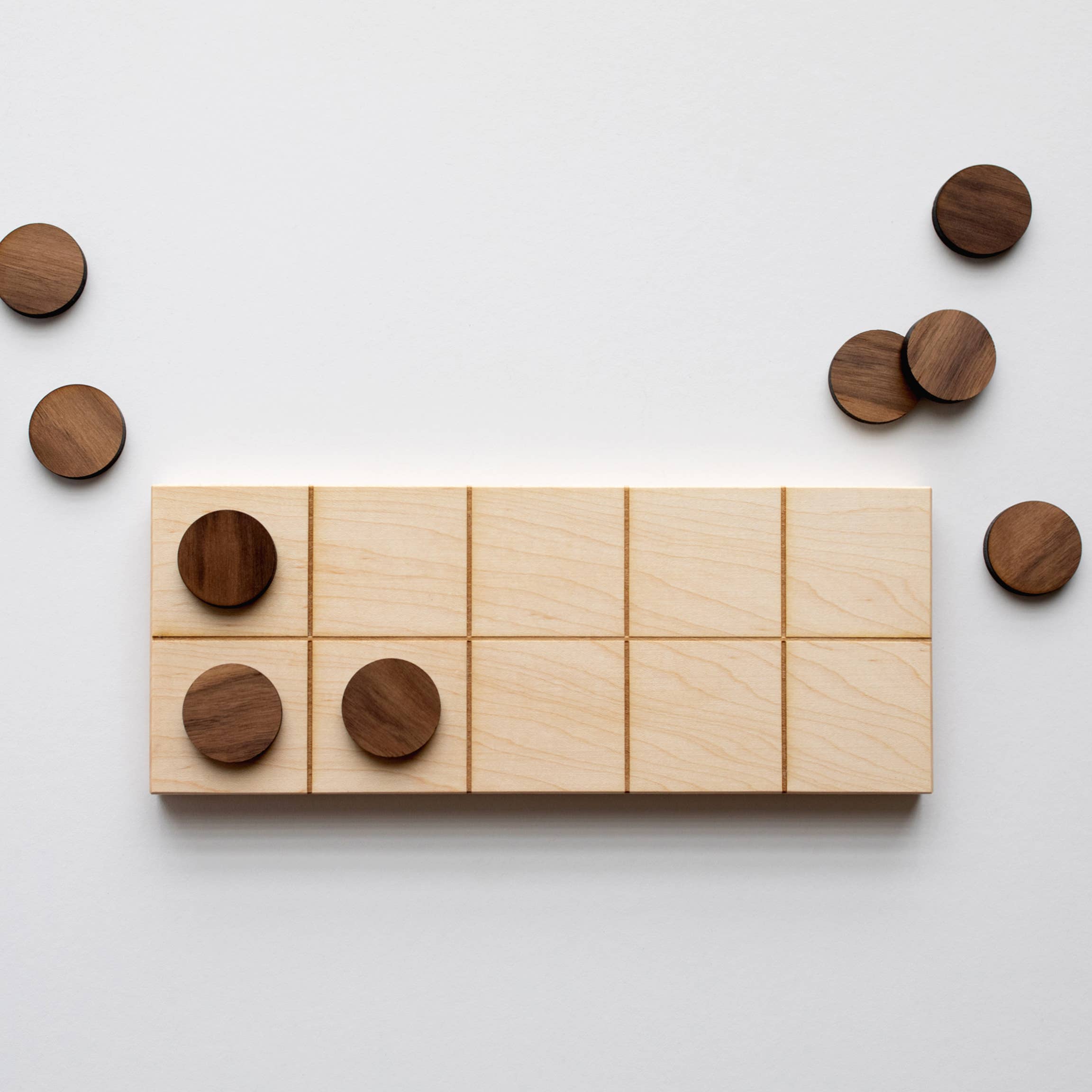 Gladfolk Wooden Ten Frame & Counting Pieces • Modern Wood Math Board