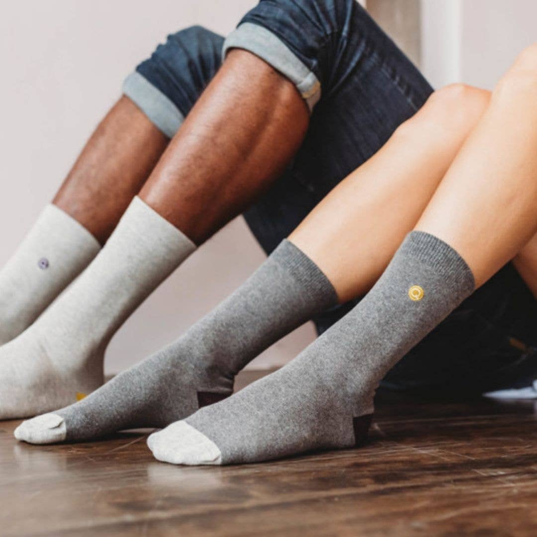 Mixed Patterns Adult Socks - 98% Organic Cotton