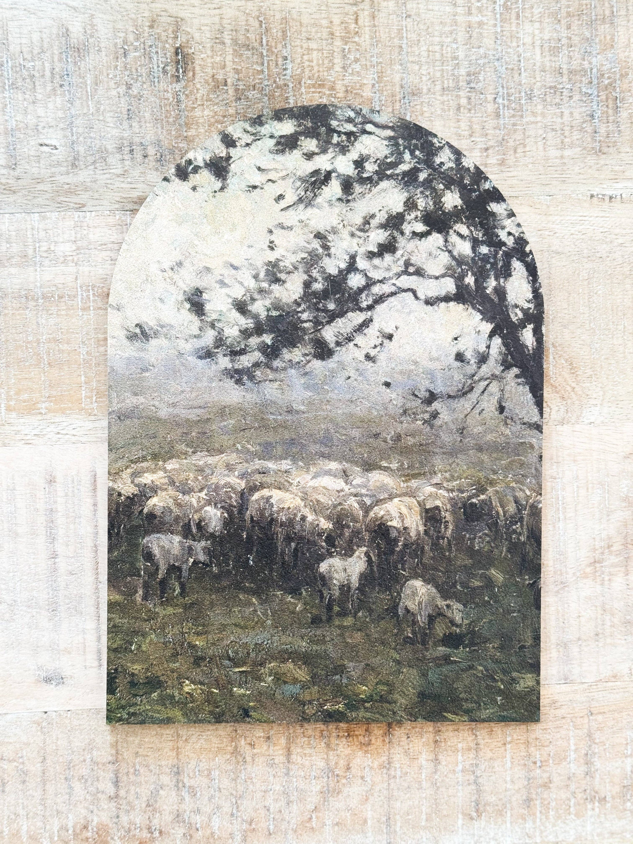 Moody Sheep Arch | Spring Decor