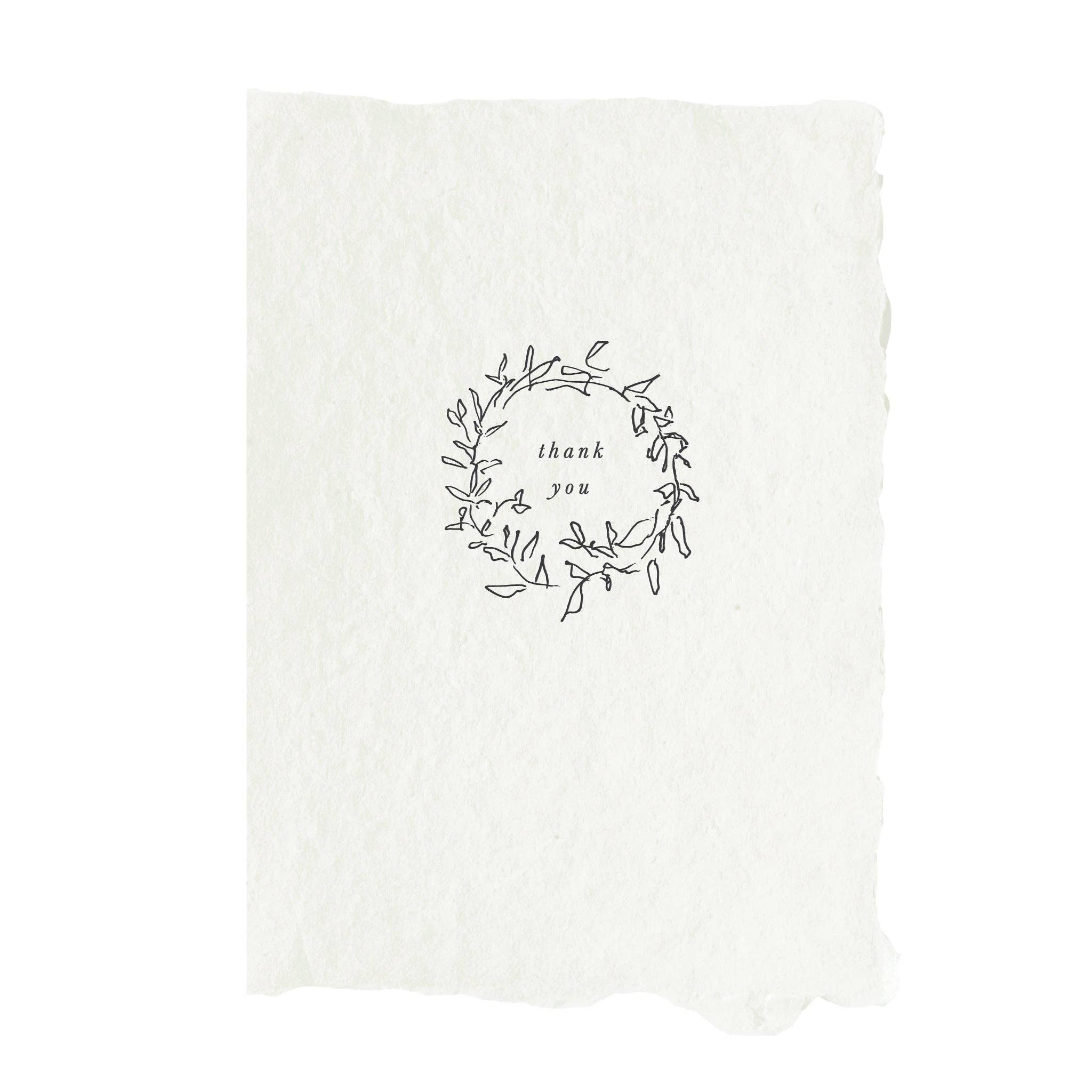 Thank you wreath card