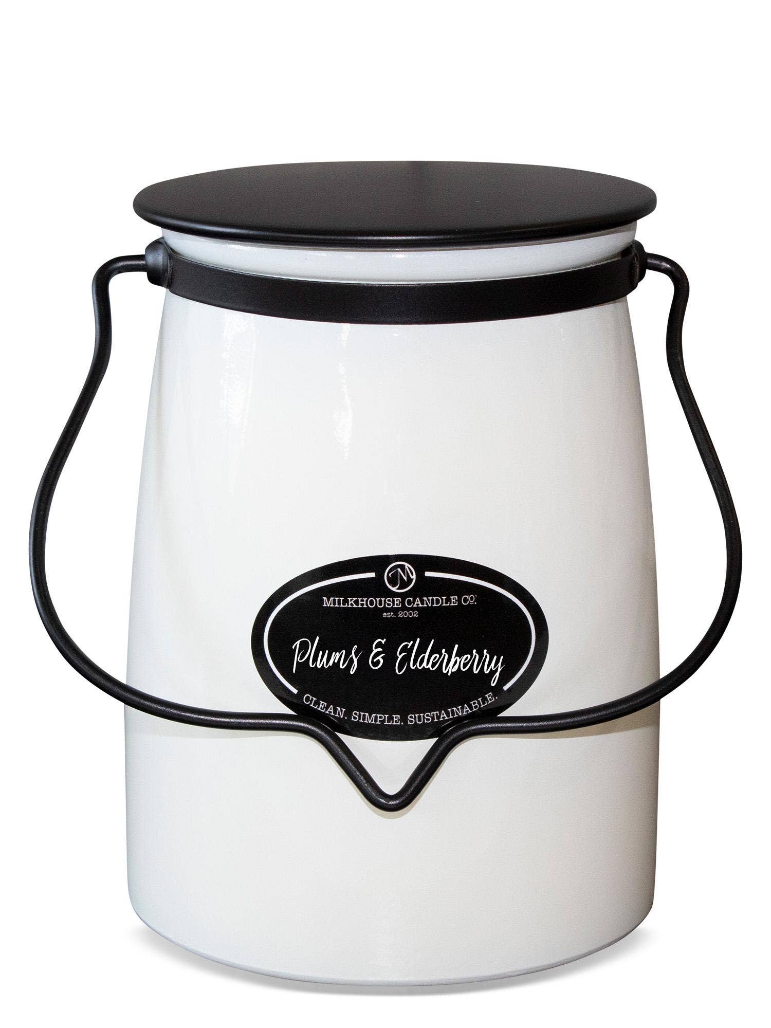 22 oz Butter Jar Candle: Plums & Elderberry