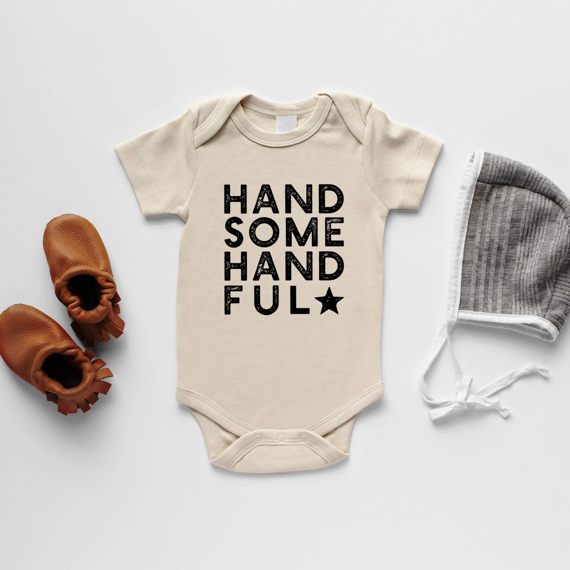 Gladfolk Handsome Handful Organic Baby Bodysuit