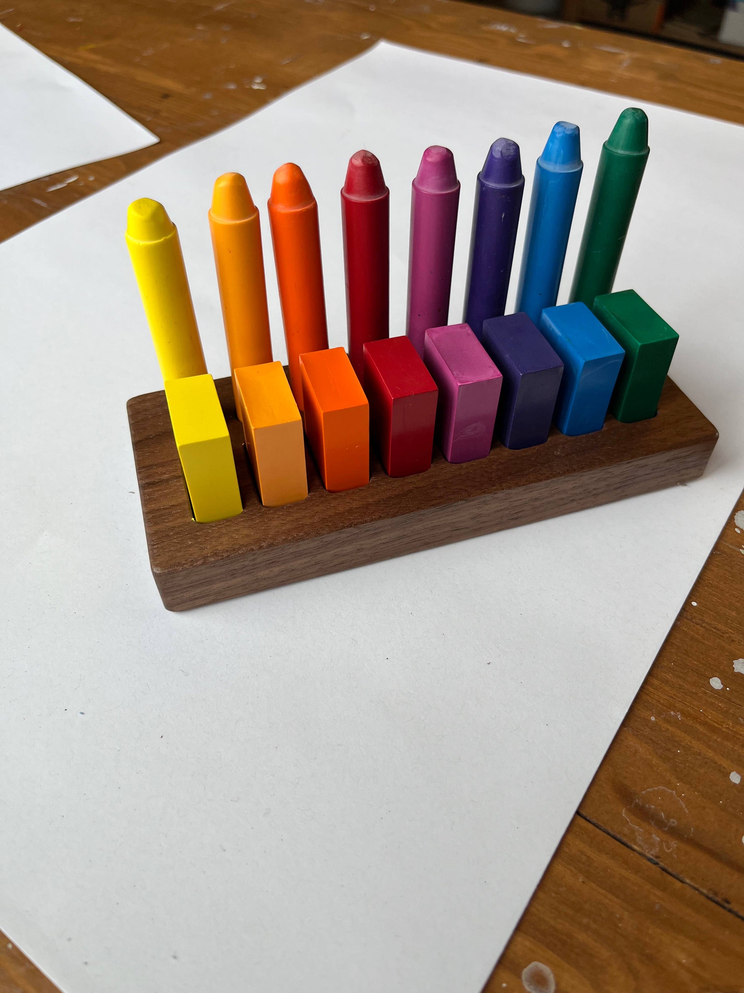 Wooden Crayon Holder