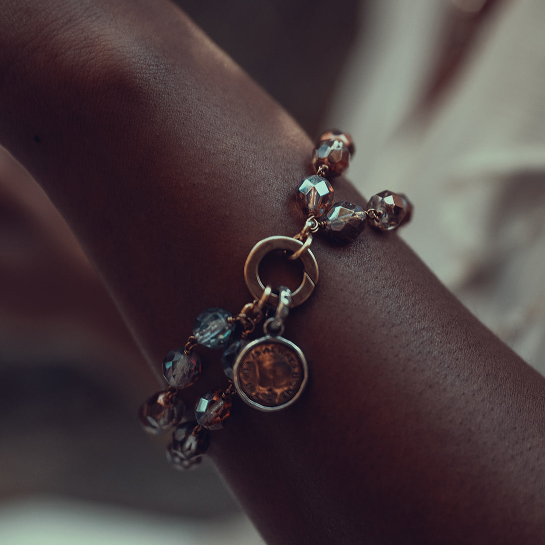 Waxing Poetic Ensemble Bracelet - Aurora Borealis