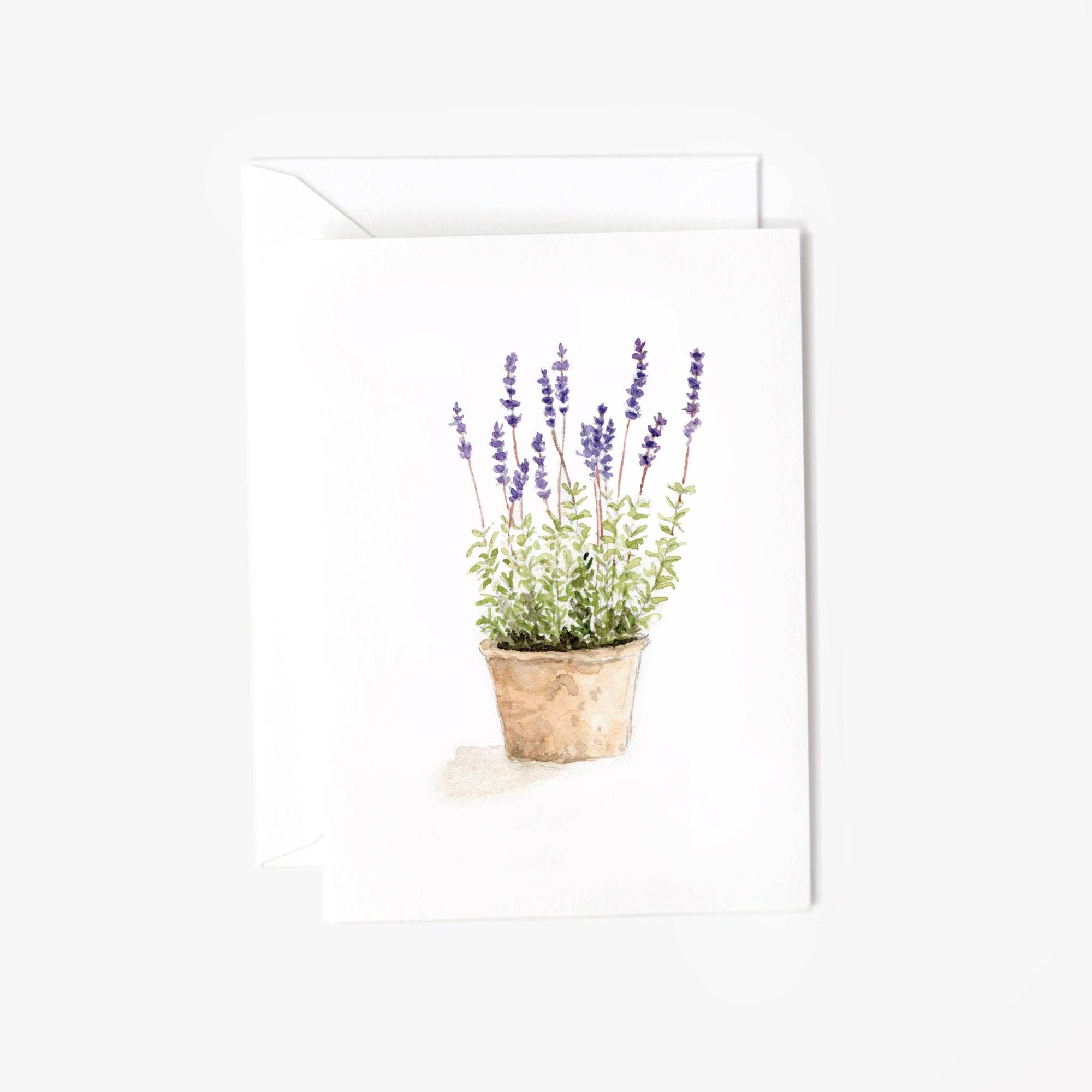 Lavender mini notecard