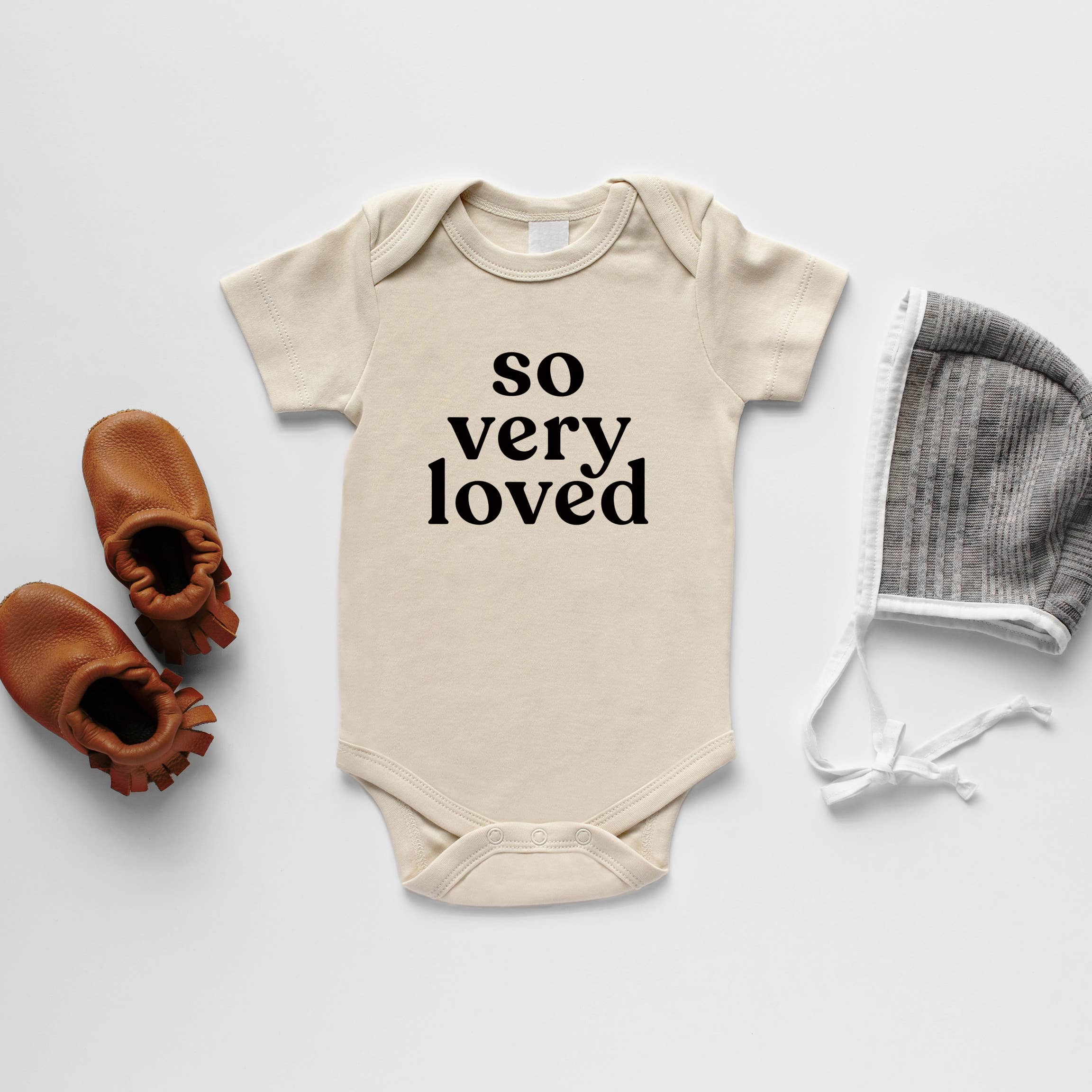 Gladfolk So Very Loved Organic Baby Bodysuit