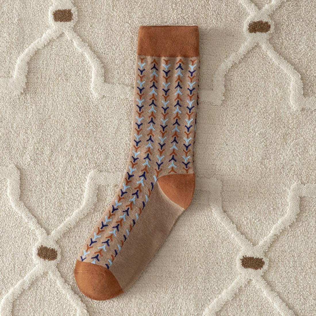 Rufia - Vintage Pattern Women's Socks for Fall & Winter