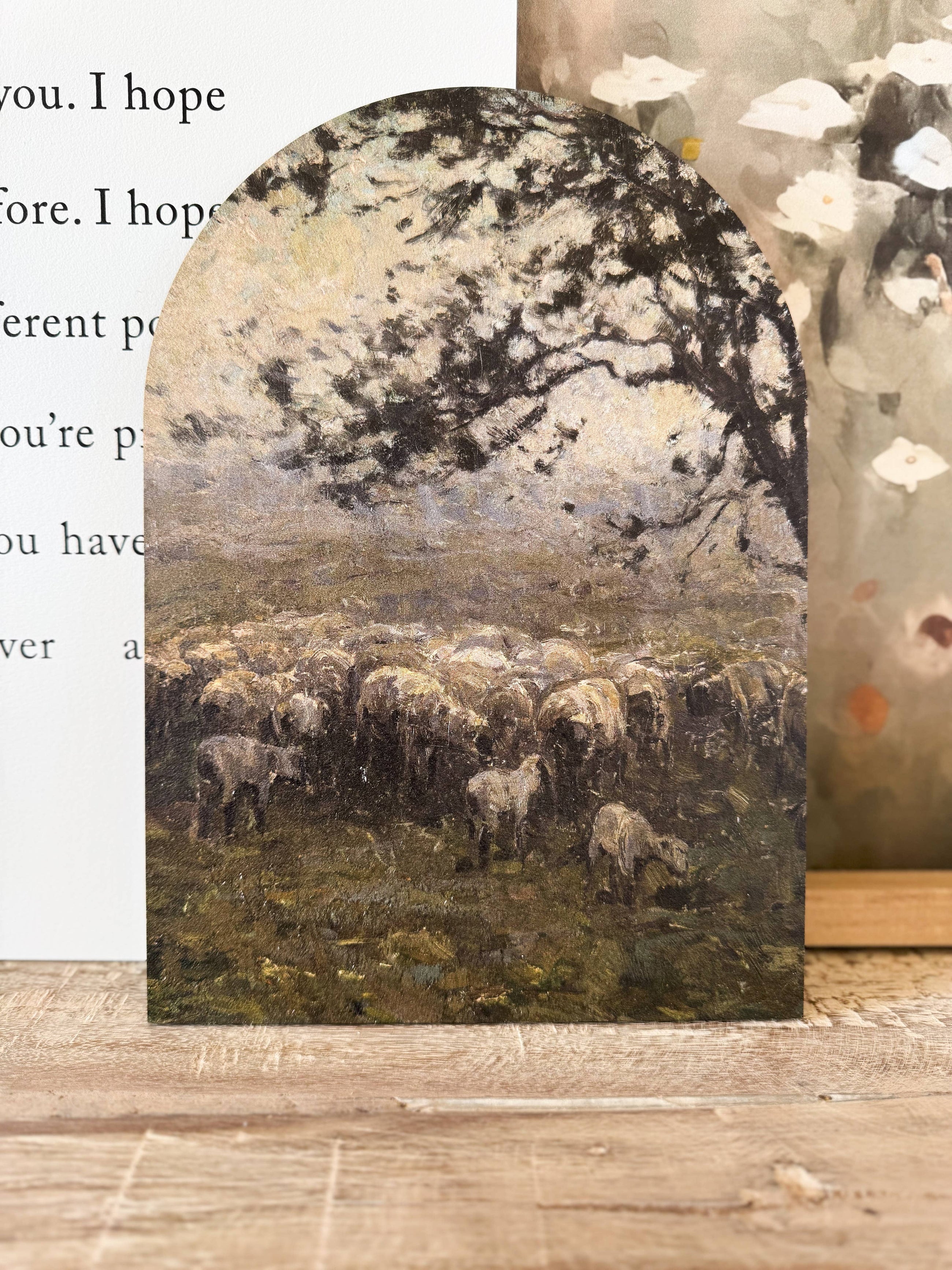 Moody Sheep Arch | Spring Decor