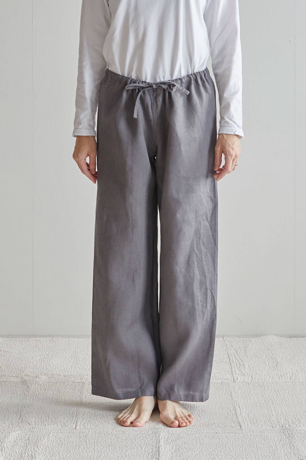 Oise Drawn String Pants Acier