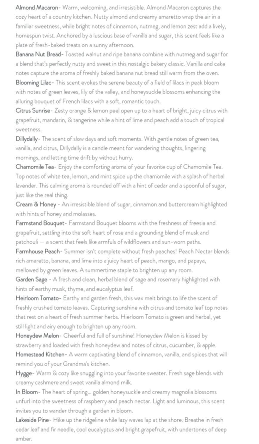 Soy Wax Melts - Phthalate Free