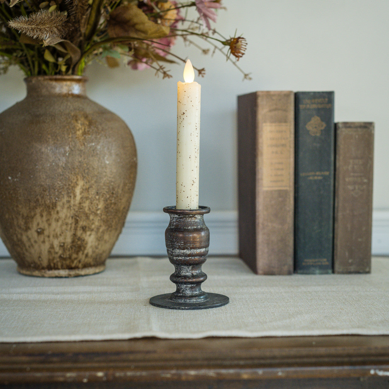 Candle Holder, 4" Ezrah Taper