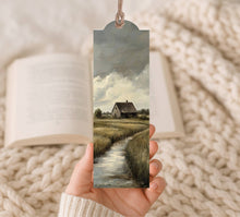 Wood Bookmark Stormy Cottage