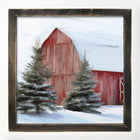 Barn with Trees