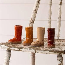 Mini Ceramic Boot Vase