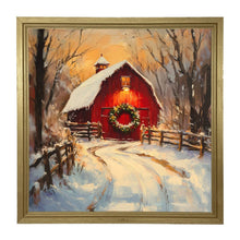 Red Barn at Christmas