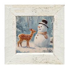 Deer with Snowman Friend