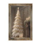 Gold and White Christmas Tree-Vertical Frame