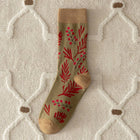 Rufia - Vintage Pattern Women's Socks for Fall & Winter