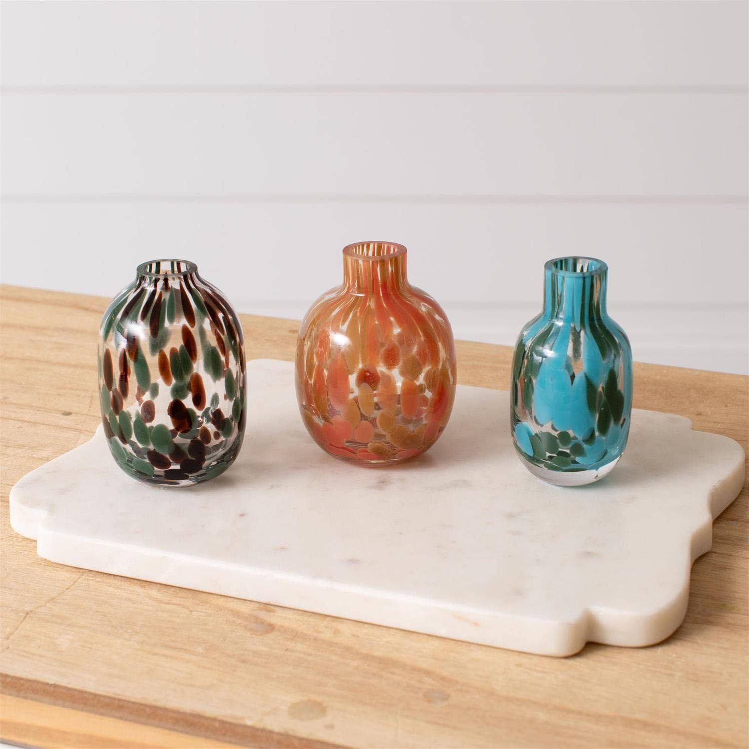 Mini Speckled Color Glass Vase