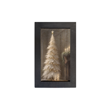 Gold and White Christmas Tree-Vertical Frame