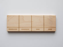 Gladfolk Wooden Place Value Board • Math Material with Number Set