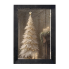 Gold and White Christmas Tree-Vertical Frame