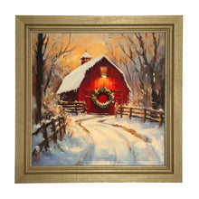 Red Barn at Christmas