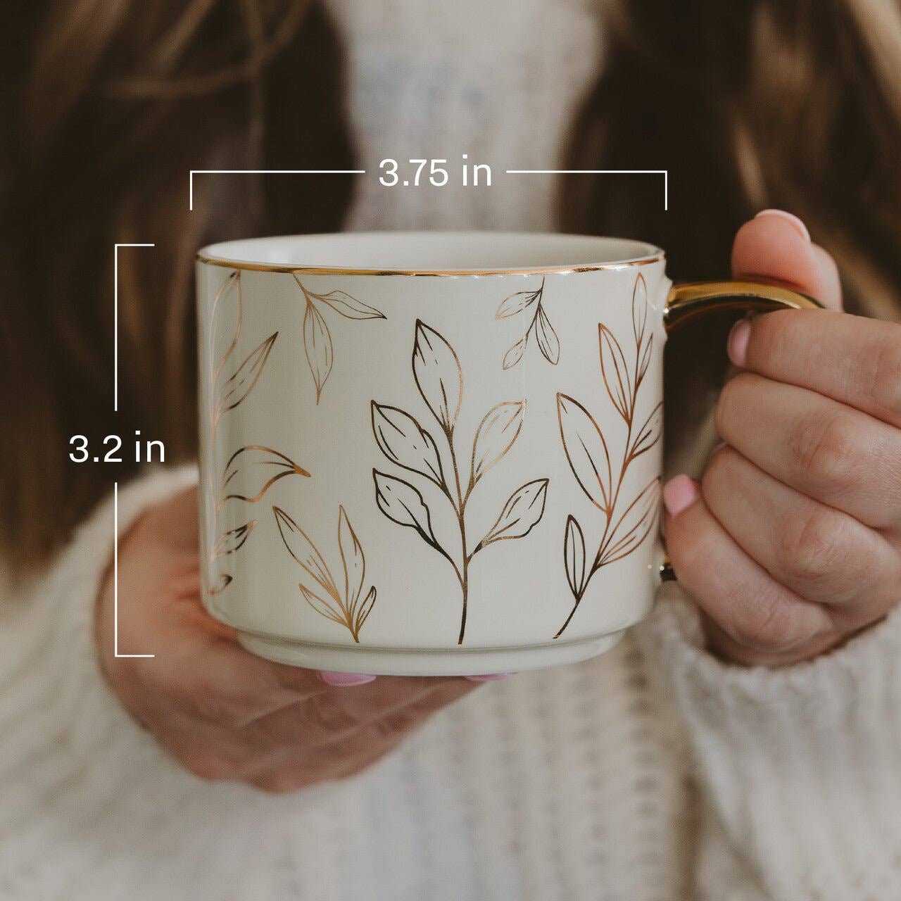 Green Delft Coffee Mug
