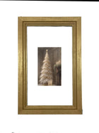 Gold and White Christmas Tree-Vertical Frame