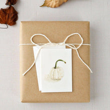 White Pumpkin Autumn Mini Enclosure Notecard