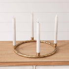 Gold Wreath Candelabra