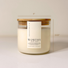 Worthy | Volcanic Island | 15 oz. Clear Jar Soy Candle