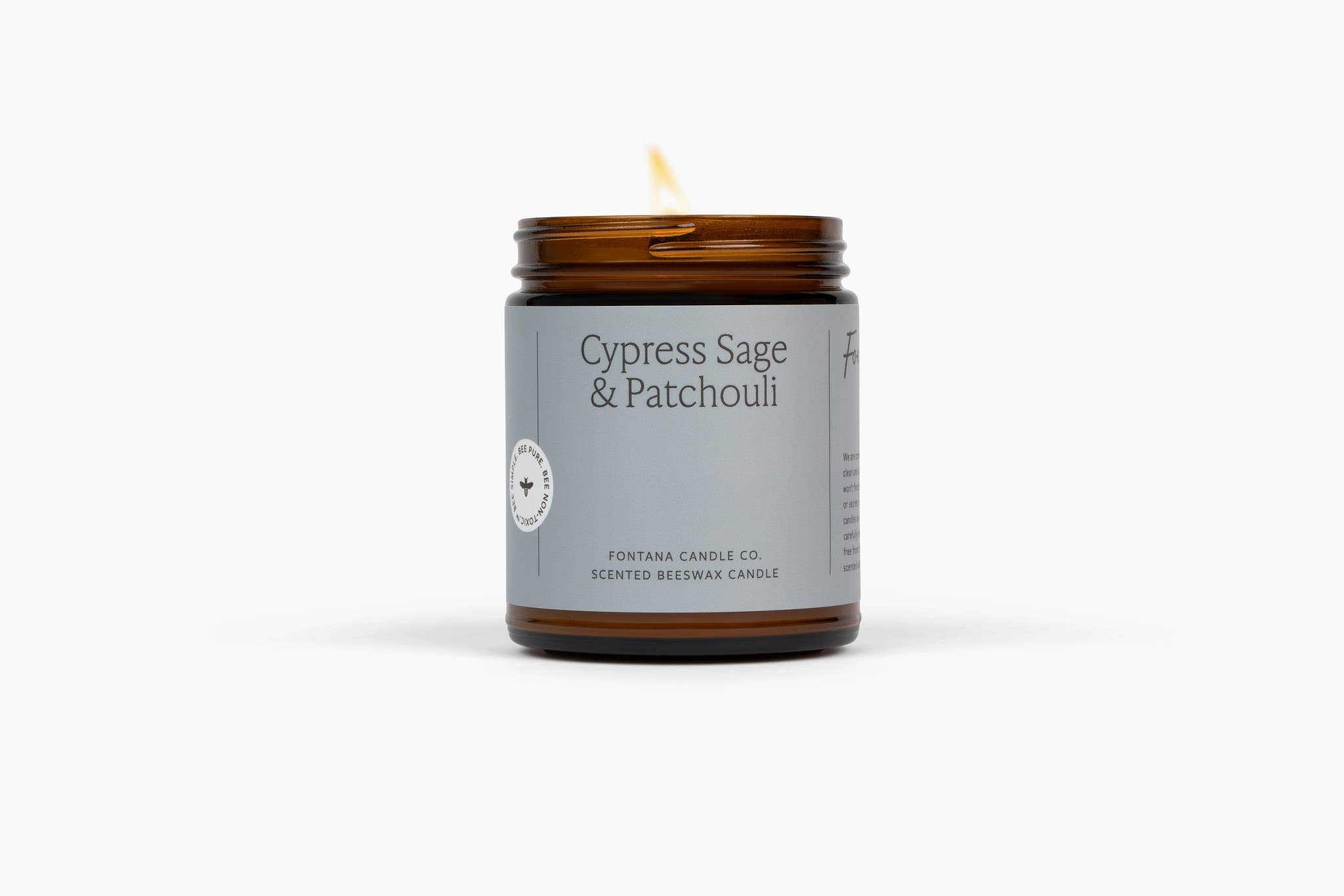 Cypress Sage & Patchouli Beeswax & Essential Oil Jar Candle