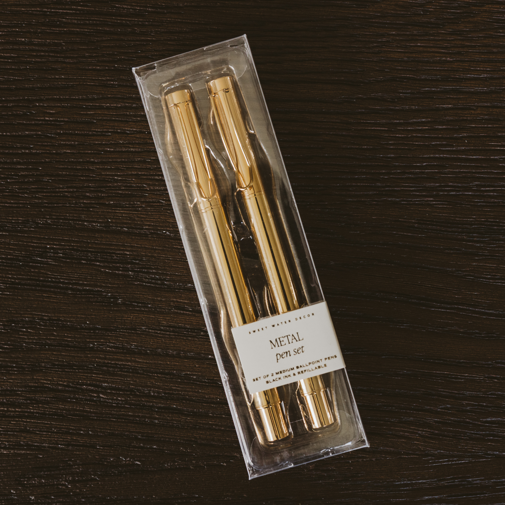 Gold Metal Pen Set