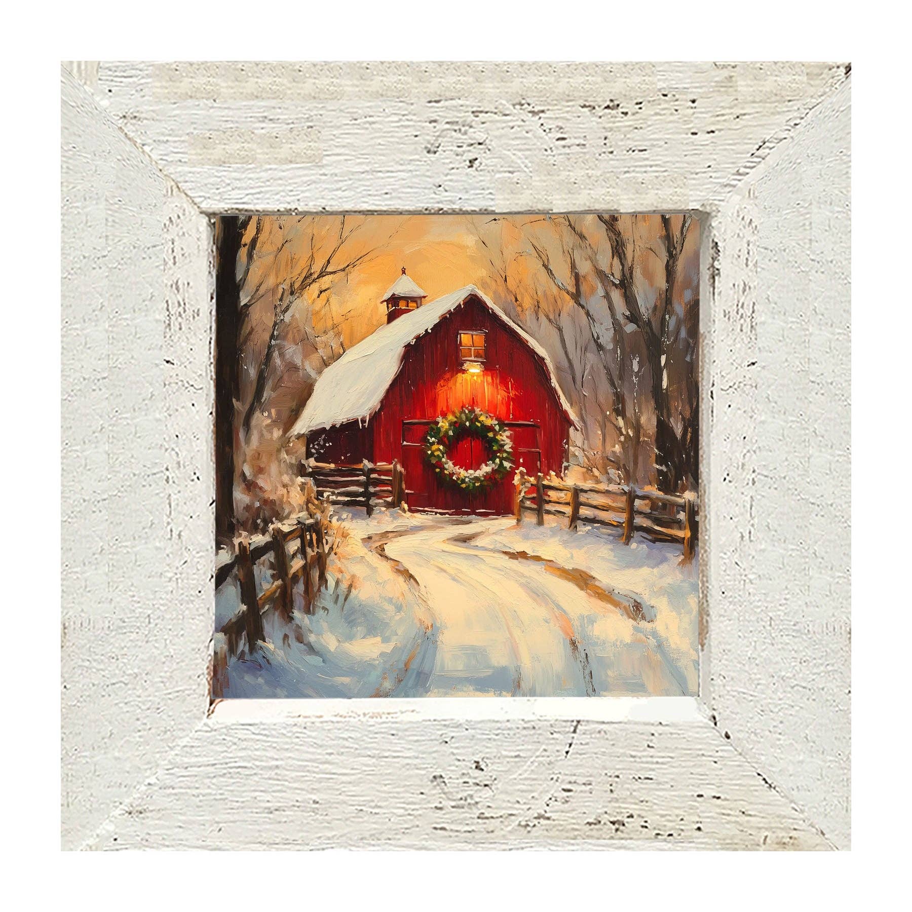 Red Barn at Christmas