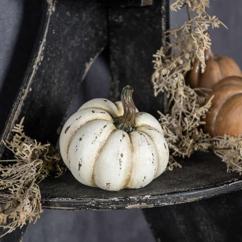 Cream Resin Pumpkin
