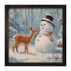 Deer with Snowman Friend