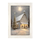 Christmas Night Farm-Vertical Frame