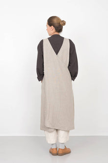 Linen Over Dress Apron Natural