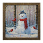 Snowman with Cardinals