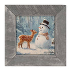 Deer with Snowman Friend