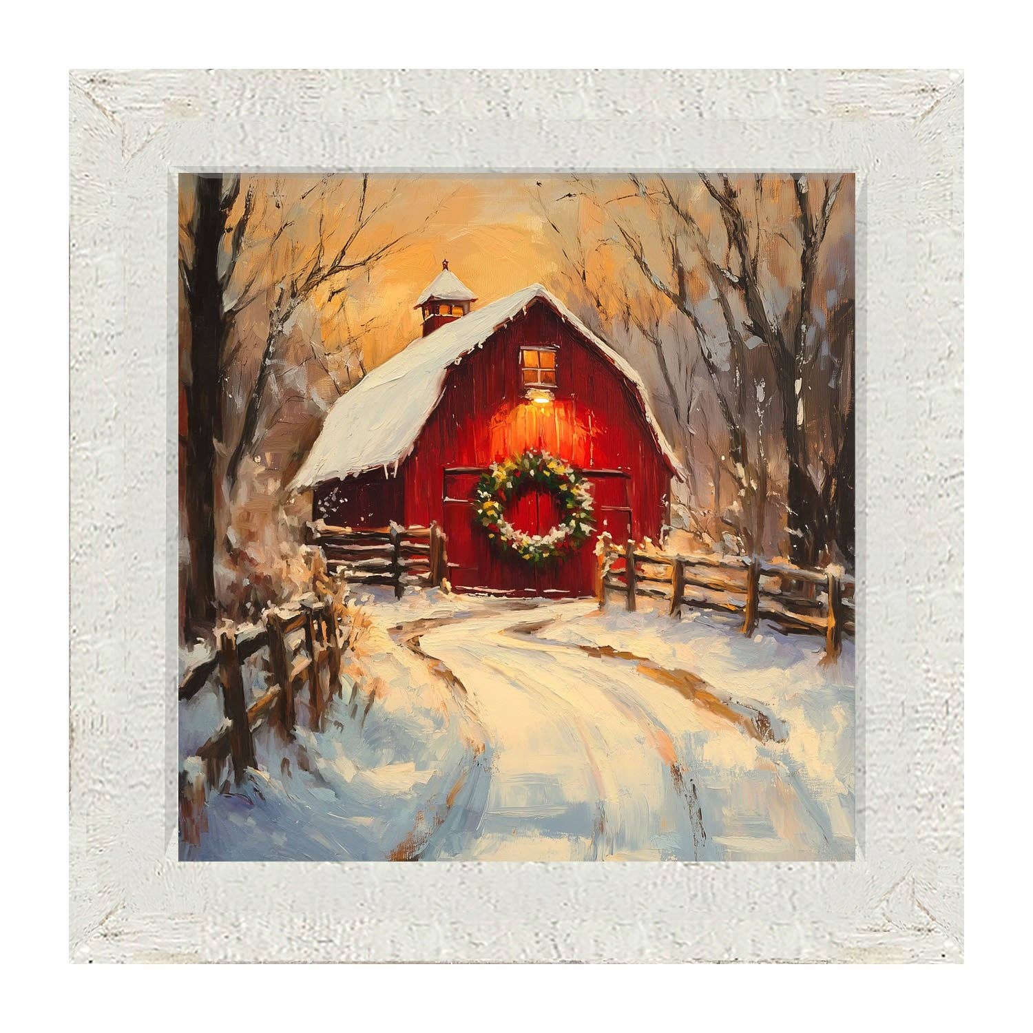 Red Barn at Christmas