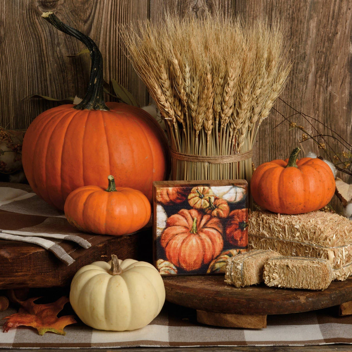 Pumpkins Block Sign